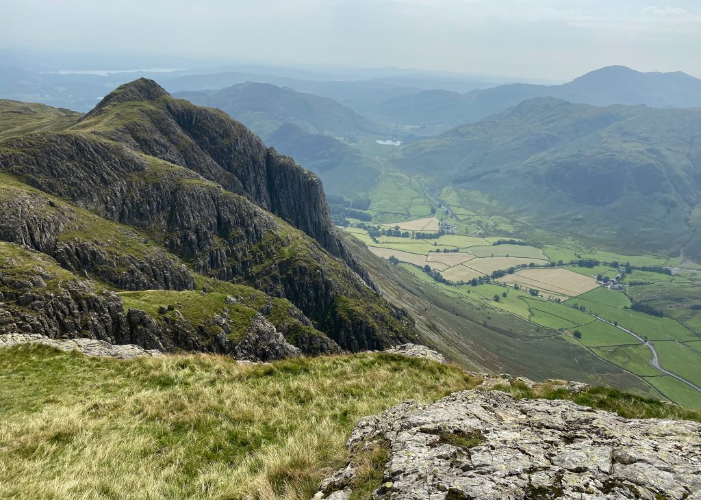 Loft Crag seen from anothe of the Langdale Pikes, Pike of Stickle